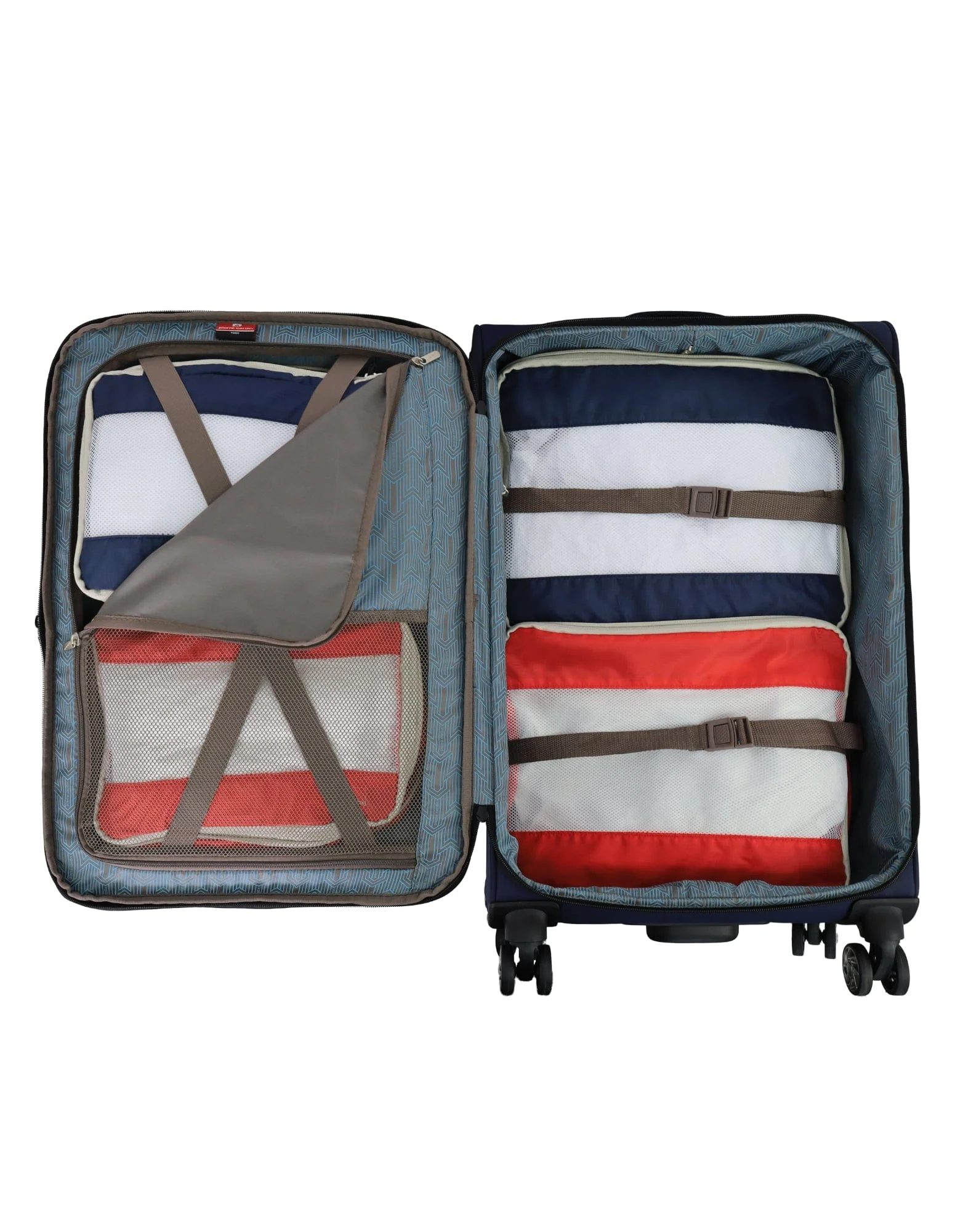 Pierre Cardin Soft Suitcase Set 3-Piece (Navy) - Image 5
