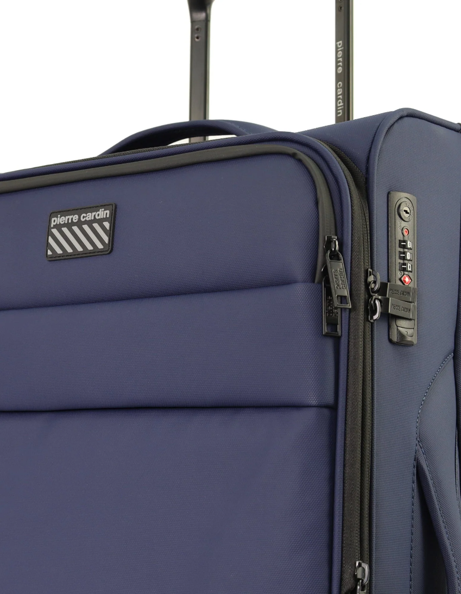 Pierre Cardin Soft Suitcase Set 3-Piece (Navy) - Image 8