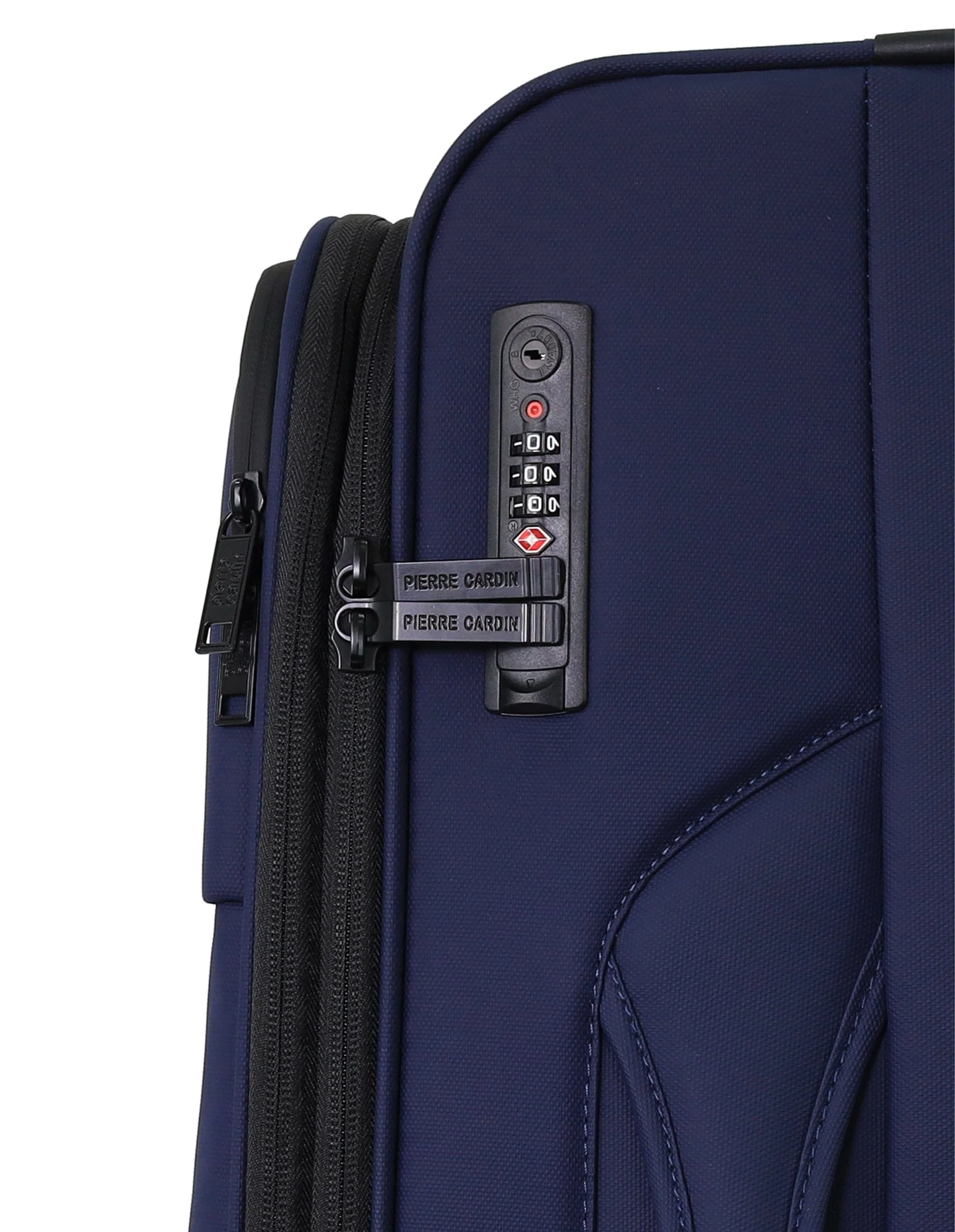 Pierre Cardin Soft Suitcase Set 3-Piece (Navy) - Image 9