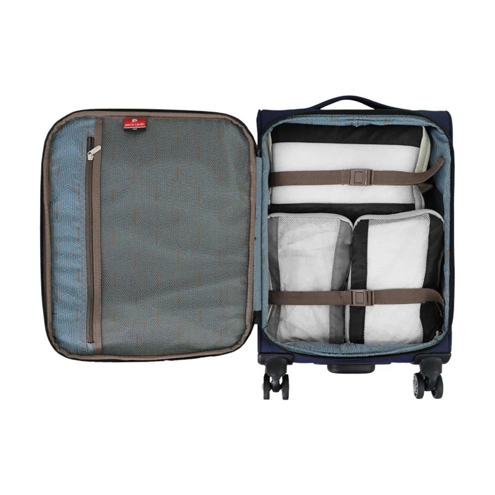 Pierre Cardin Soft Water-Repellent Cabin Carry-On (Navy) - Image 2