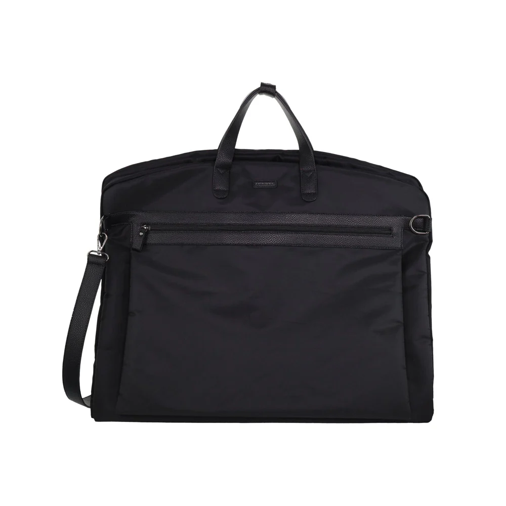 Pierre Cardin Unisex Nylon Overnight Garment Travel/Business Bag Black - Image 4
