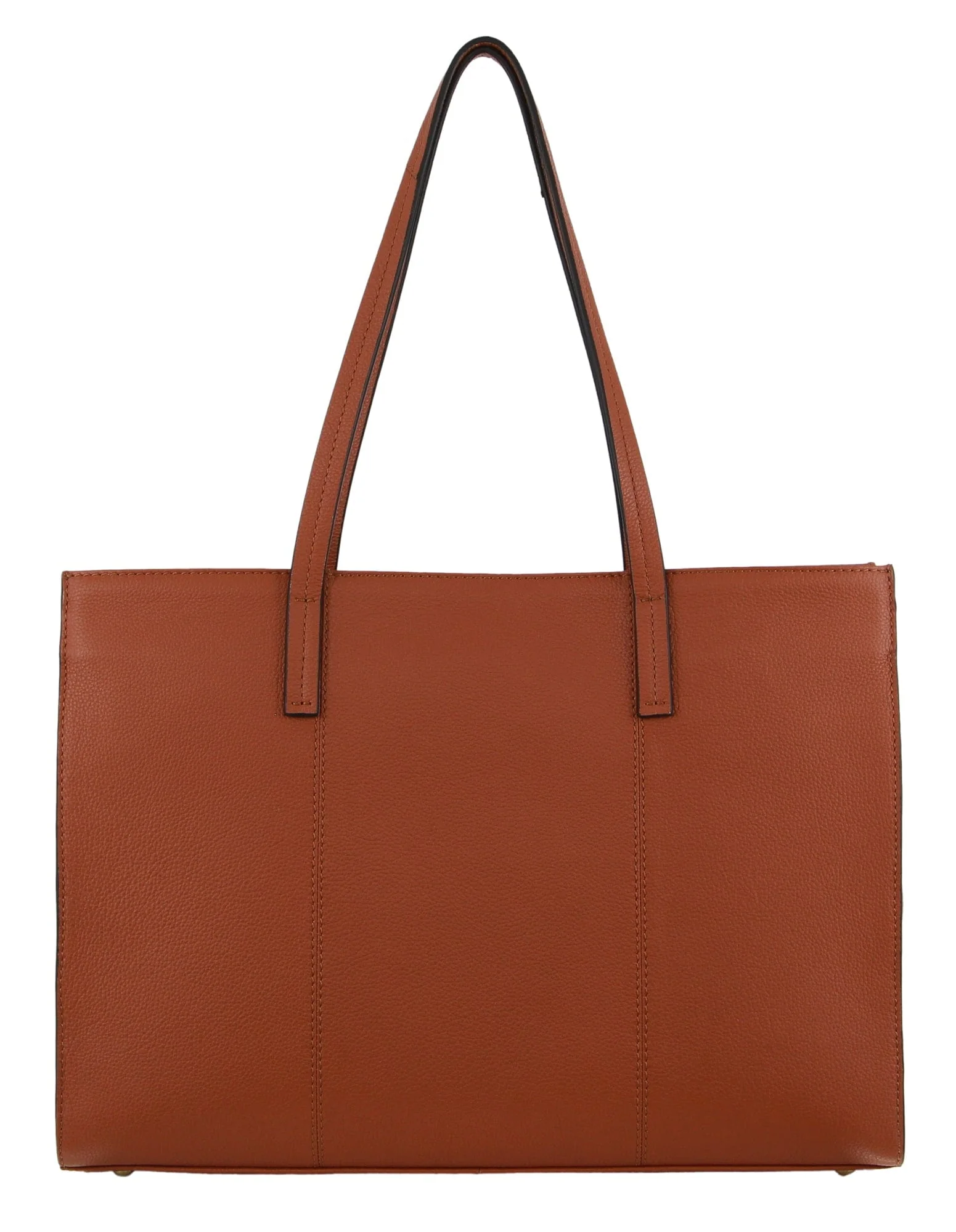 Pierre Cardin Women's Casual Leather Shoulder Tote Bag 39.5x27.5cm Cognac - Image 5