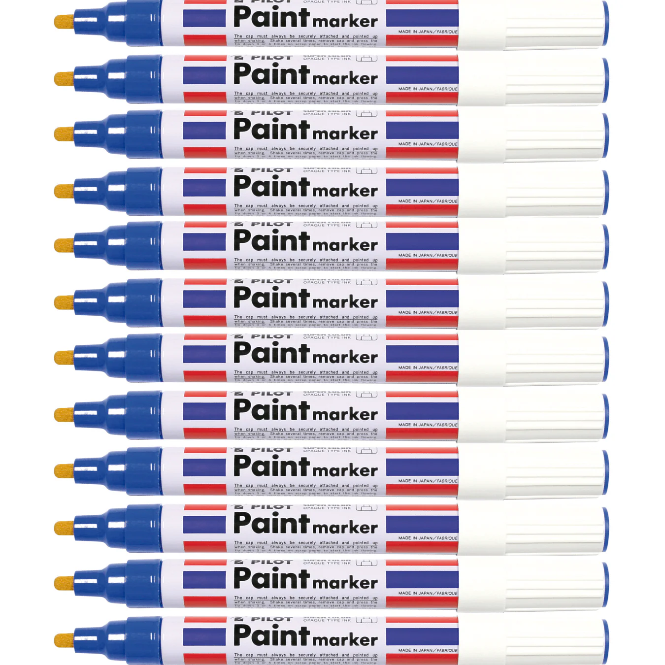 Pilot Box 12 Super Colour Paint Marker 4.5mm (Blue) - Image 3
