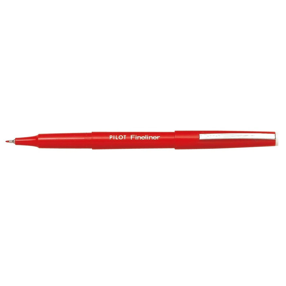 Pilot Original Fineliner Pen Marker 0.4mm Red Box 12 - Image 2