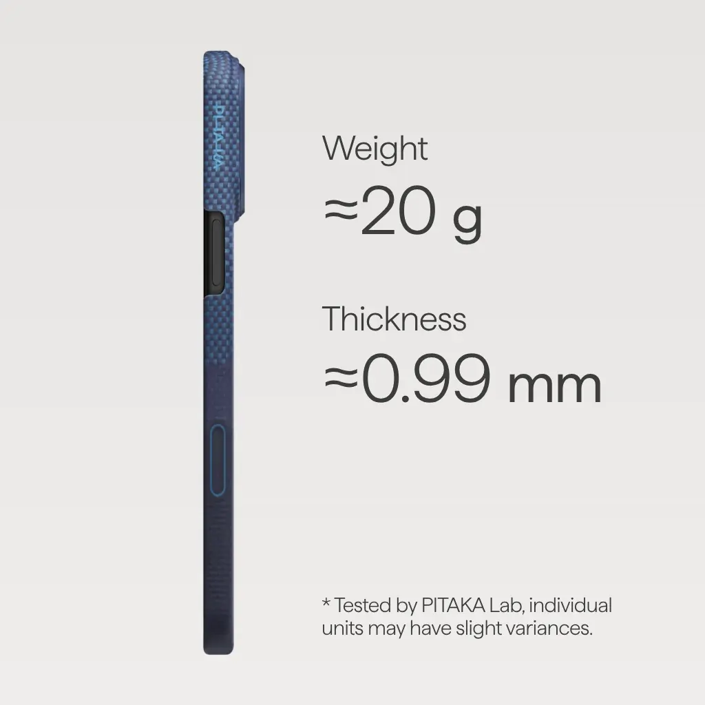 PITAKA Aramid Fibre StarPeak Ultra-Slim Case For iPhone 17 Pro (Over the horizon) - Image 3