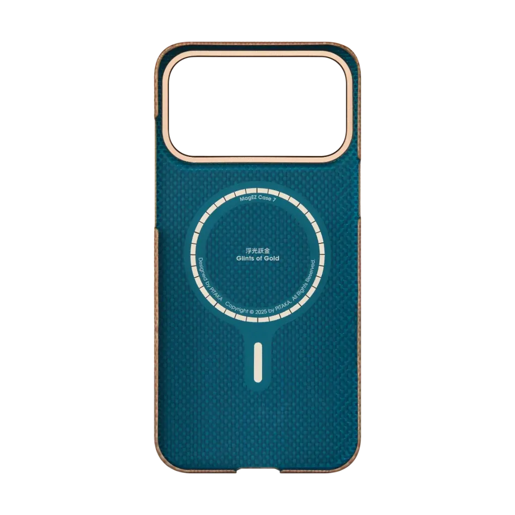 PITAKA Aramid Fibre Ultra-Slim Case  for iPhone 17 Pro Golden Glint - Image 2