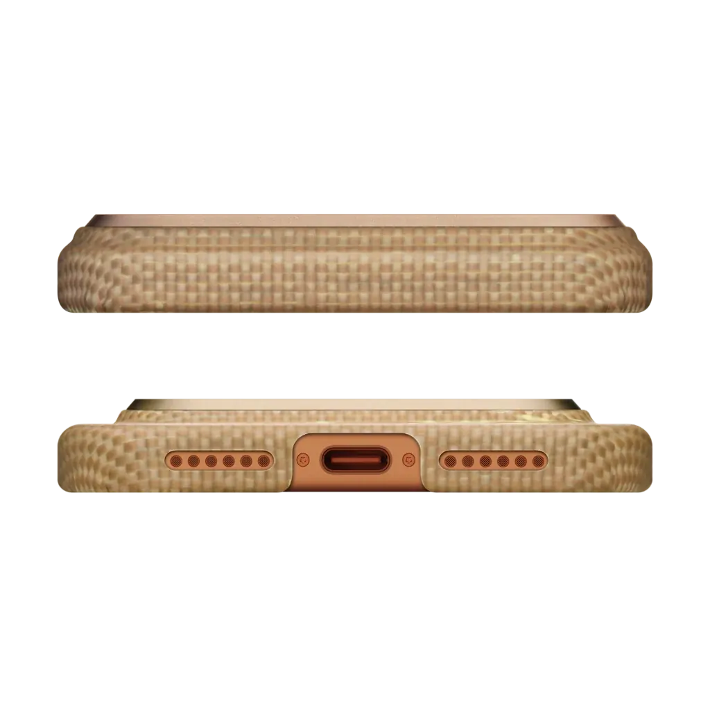 PITAKA Aramid Fibre Ultra-Slim Case  for iPhone 17 Pro Golden Glint - Image 3