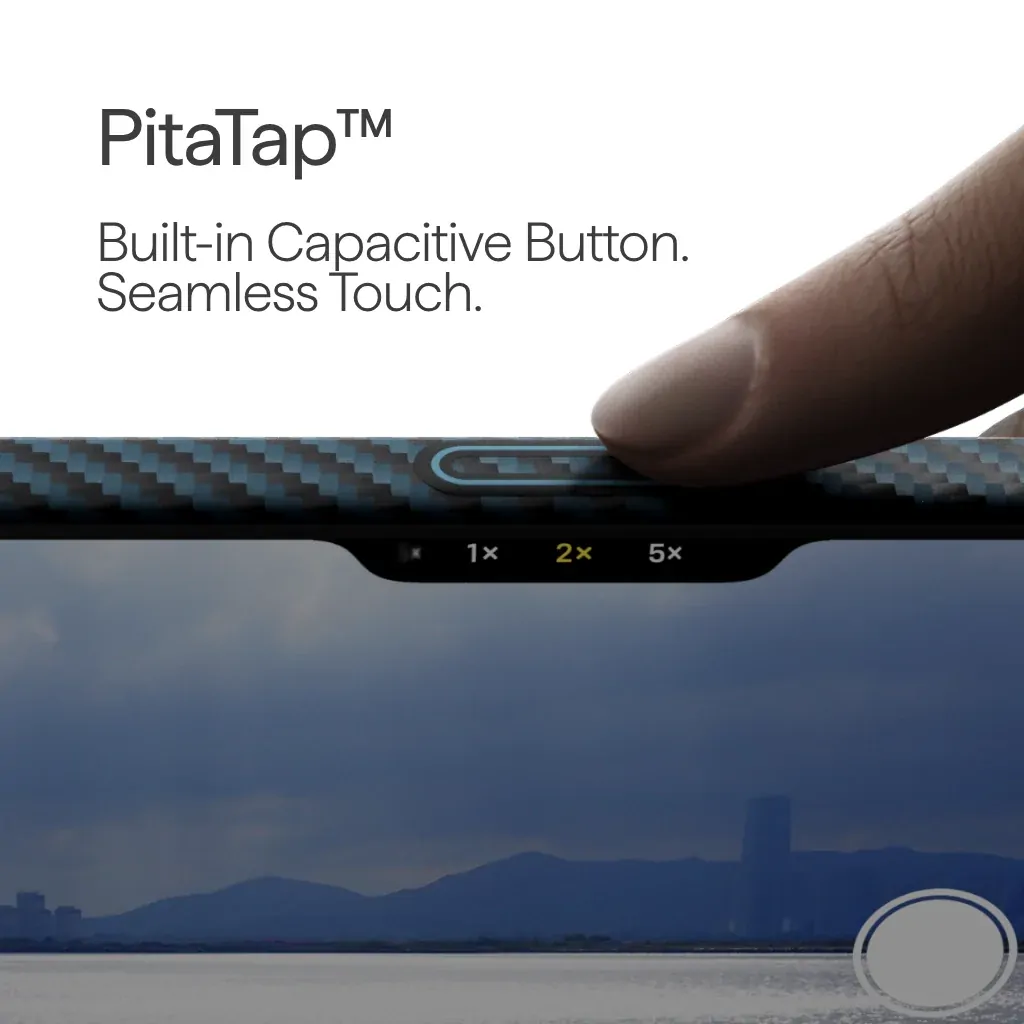 PITAKA Aramid Fibre Ultra-Slim Case for iPhone 17 Pro Max Black/Blue - Image 3