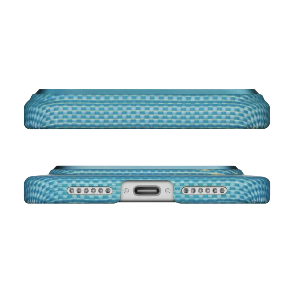 PITAKA Aramid Fibre Ultra-Slim Case for iPhone 17 Pro Max Lucid Blue - Image 3