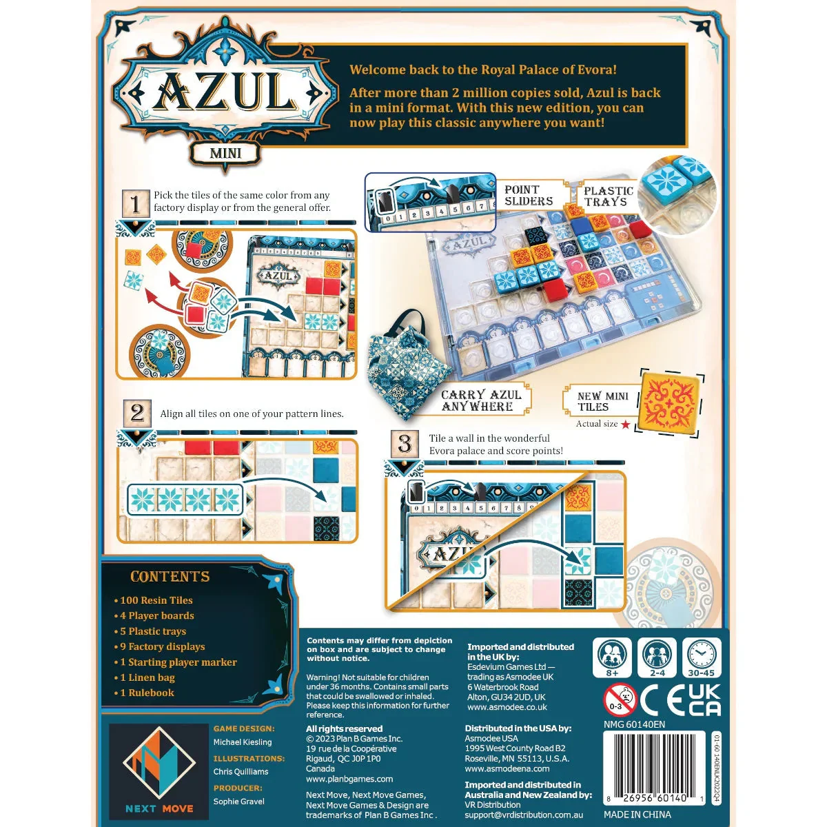Plan B Games Azul Mini Tabletop Strategy Game - Image 2