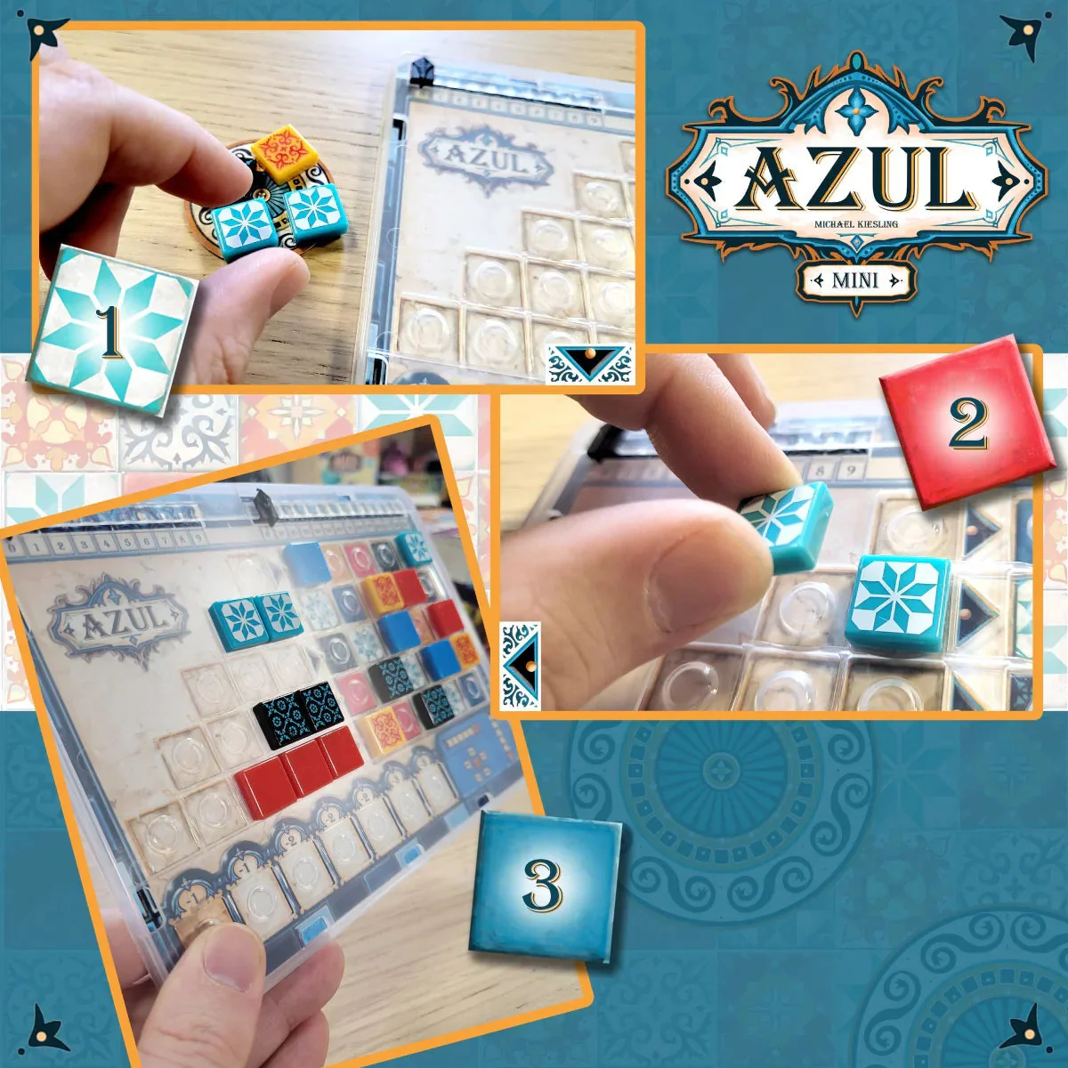 Plan B Games Azul Mini Tabletop Strategy Game - Image 3