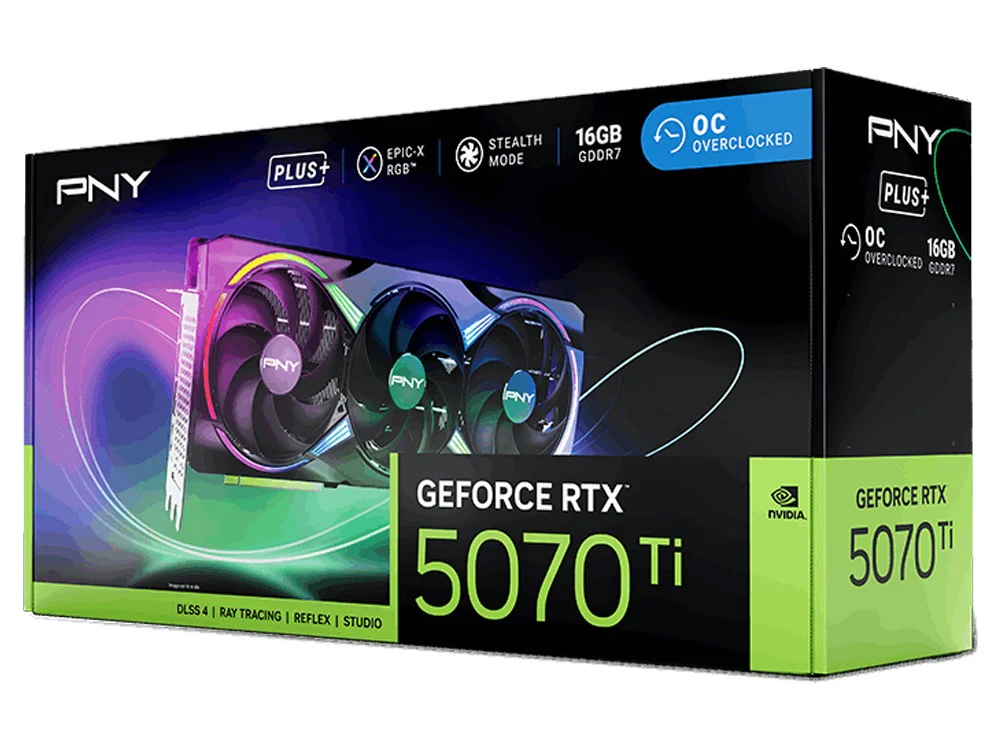 PNY GeForce RTX 5070 Ti ARGB Triple Fan OC 16G - Image 9