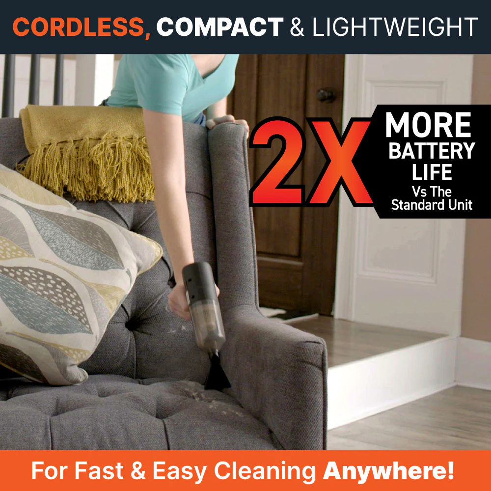 Pocket Vac Pro Handheld Cordless Vacuum Cleaner & Blower - Image 7