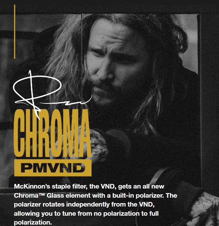 PolarPro Chroma 82mm VND/PL 6-9 Stops Mckinnon Series Threaded Filter - Image 4