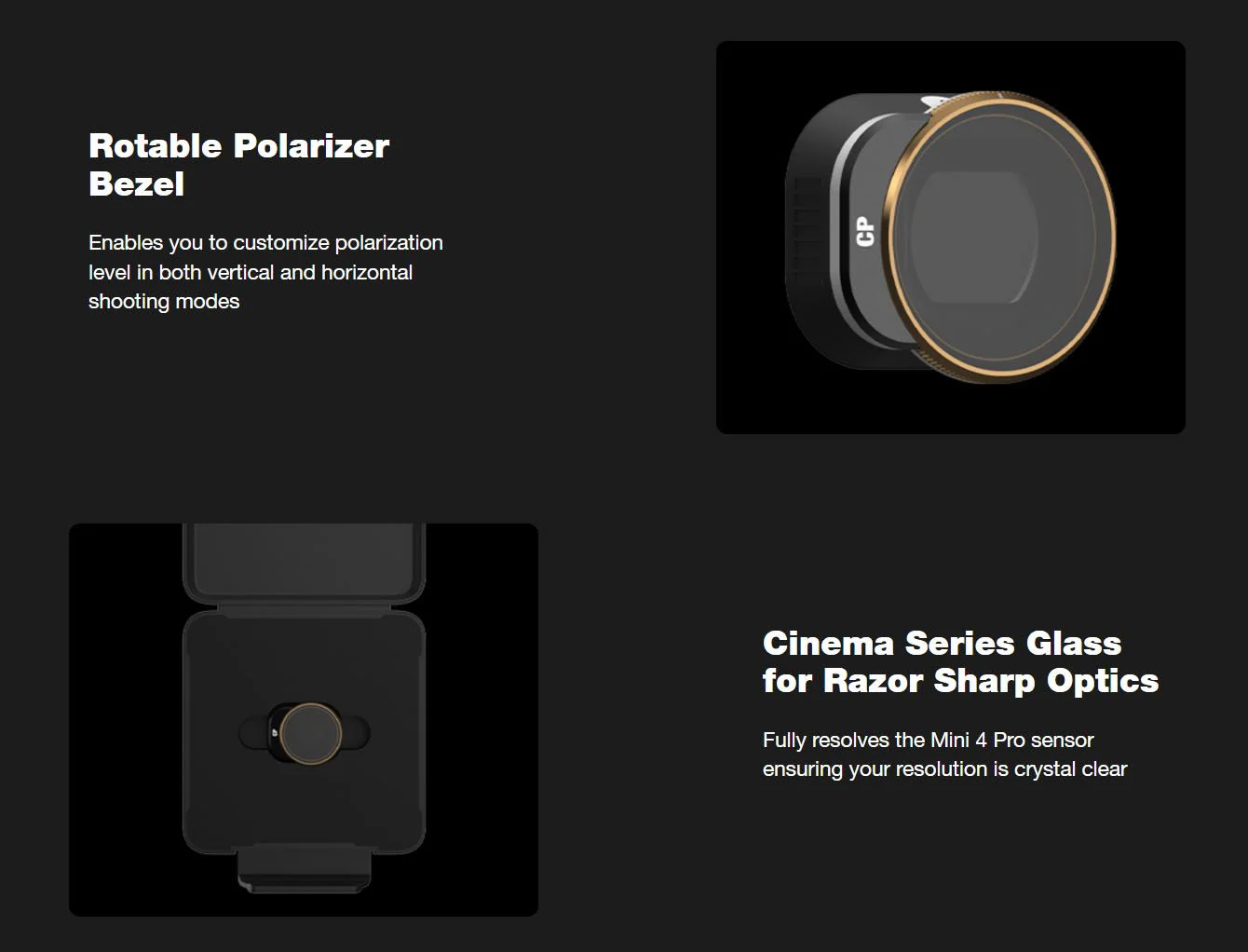 PolarPro CIrcular Polarizer (CPL) Filter for DJI Mini 4 Pro - Image 4