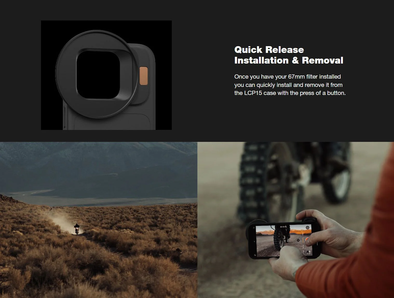 PolarPro LiteChaser 67mm Filter Adaptor for iPhone 15 Pro/Pro Max - Image 6