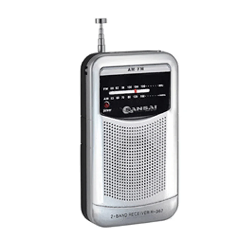 Portable Pocket AM/FM Radio with Telescopic Antenna & 3.5mm Jack - Image 2
