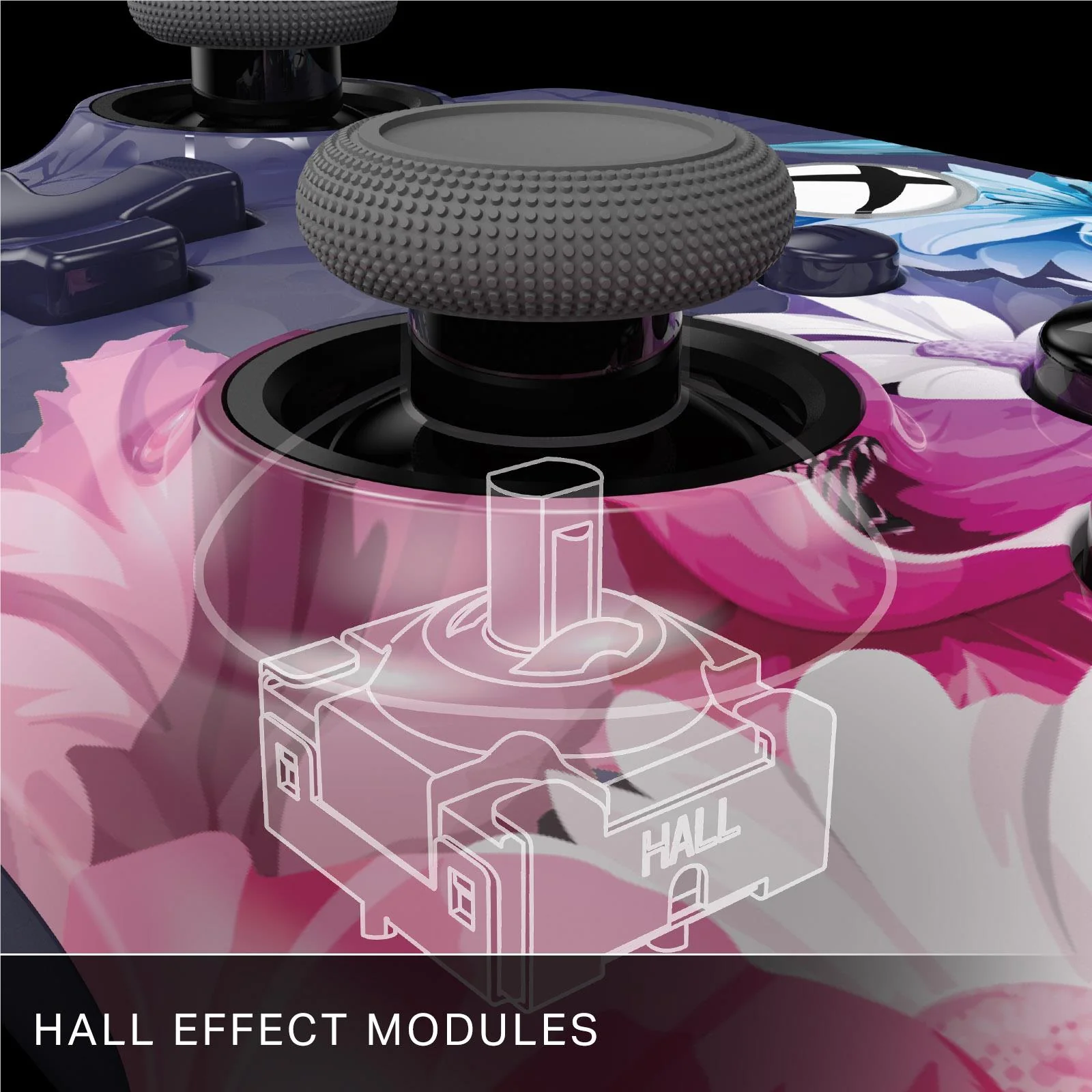 PowerA Advantage Plus Wired Controller for Xbox Series X/S with Hall Effect Modules (Night Blossom) - Image 12