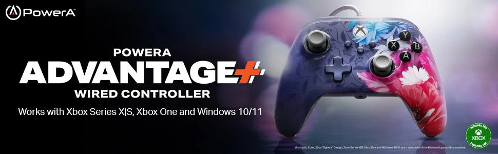 PowerA Advantage Plus Wired Controller for Xbox Series X/S with Hall Effect Modules (Night Blossom) - Image 17