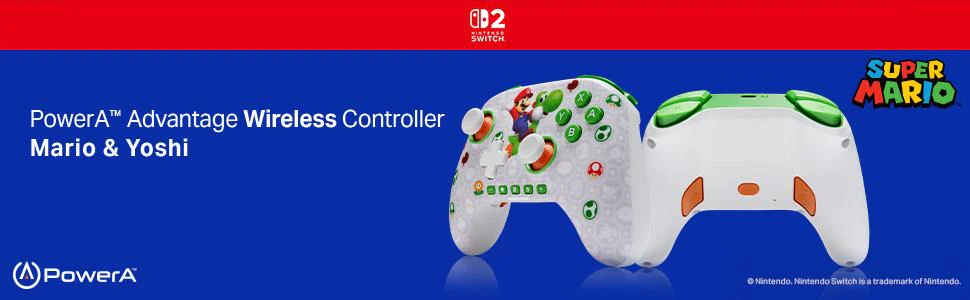 PowerA Advantage Wireless Controller for Nintendo Switch 2 (Mario & Yoshi) - Image 15