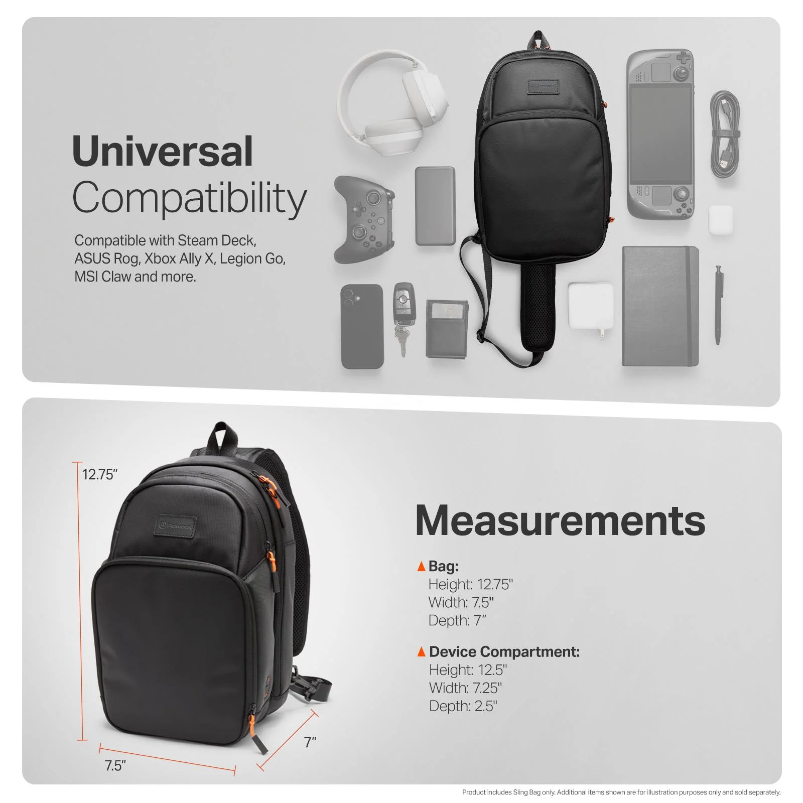 PowerA Sling Bag for PC Handheld Gaming - Image 9