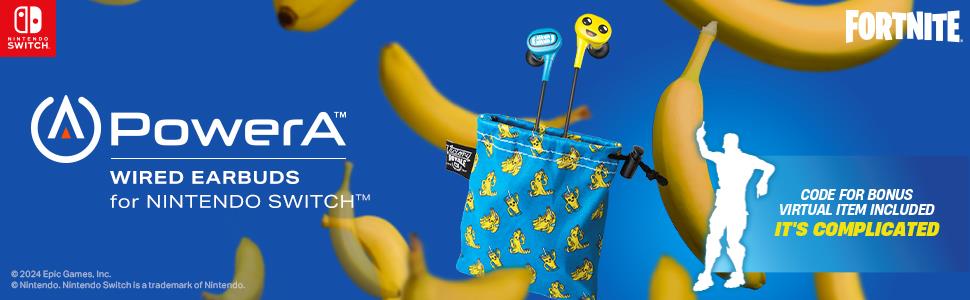 PowerA Wired Earbuds with 3.5mm port for Nintendo Switch (Peely Fortnite) - Image 12