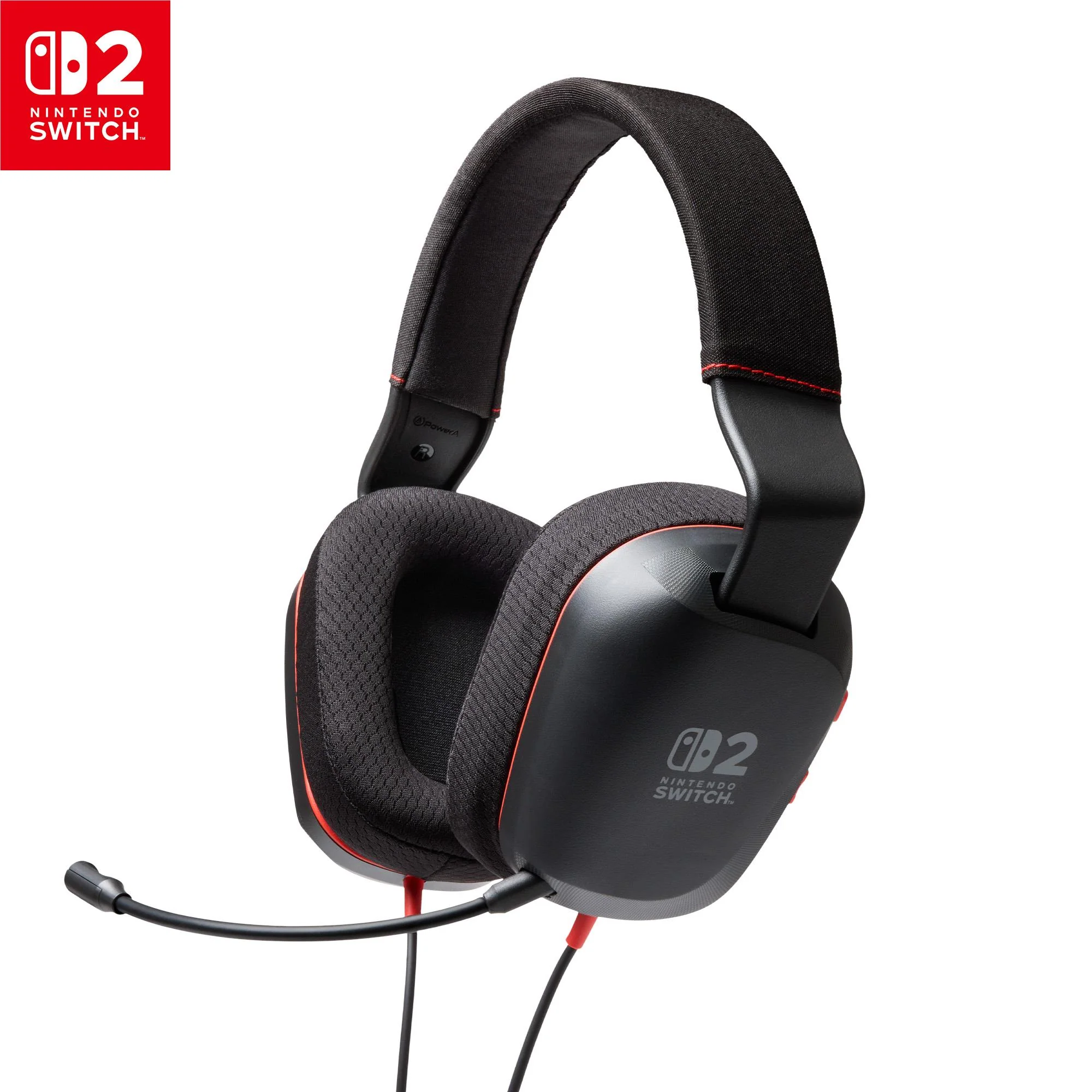 PowerA Wired Stereo Headset for Nintendo Switch 2 (Black) - Image 2