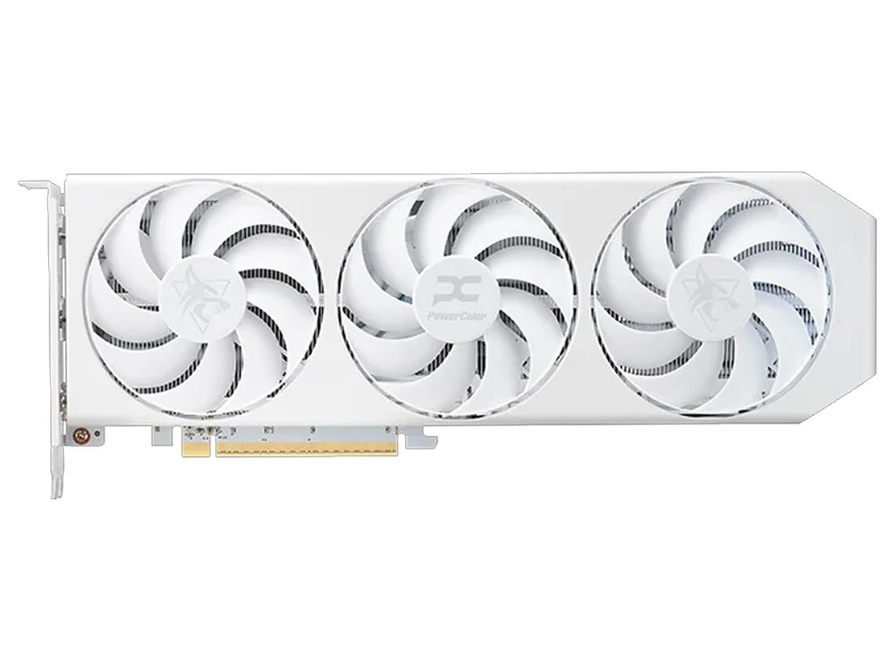 PowerColor Hellhound Radeon RX 9060 XT White OC 16GB GDDR6 Graphics Card - Image 2