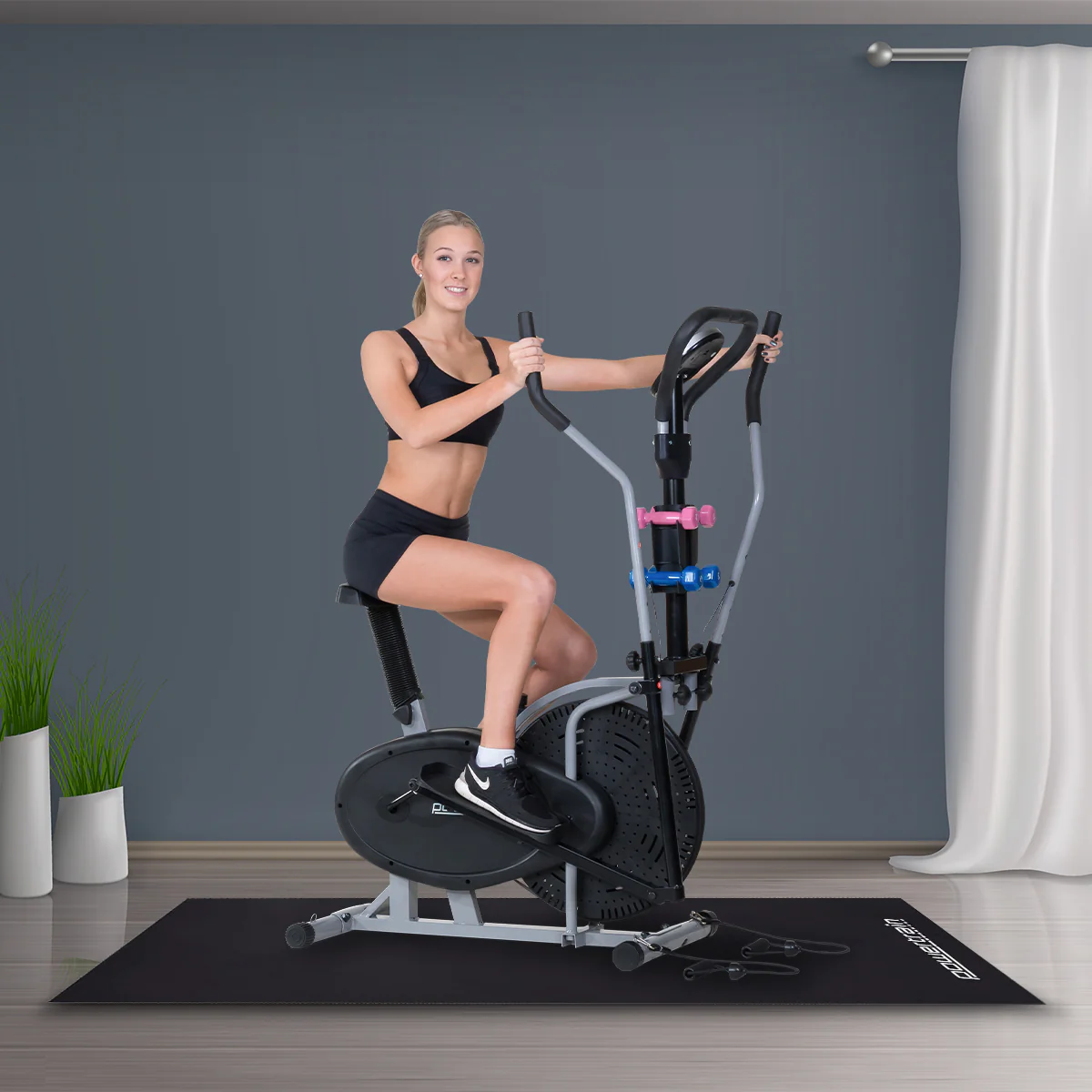 Powertrain 1.5m Exercise Treadmill Equipment Mat Floor Protection Home Gym - Image 3