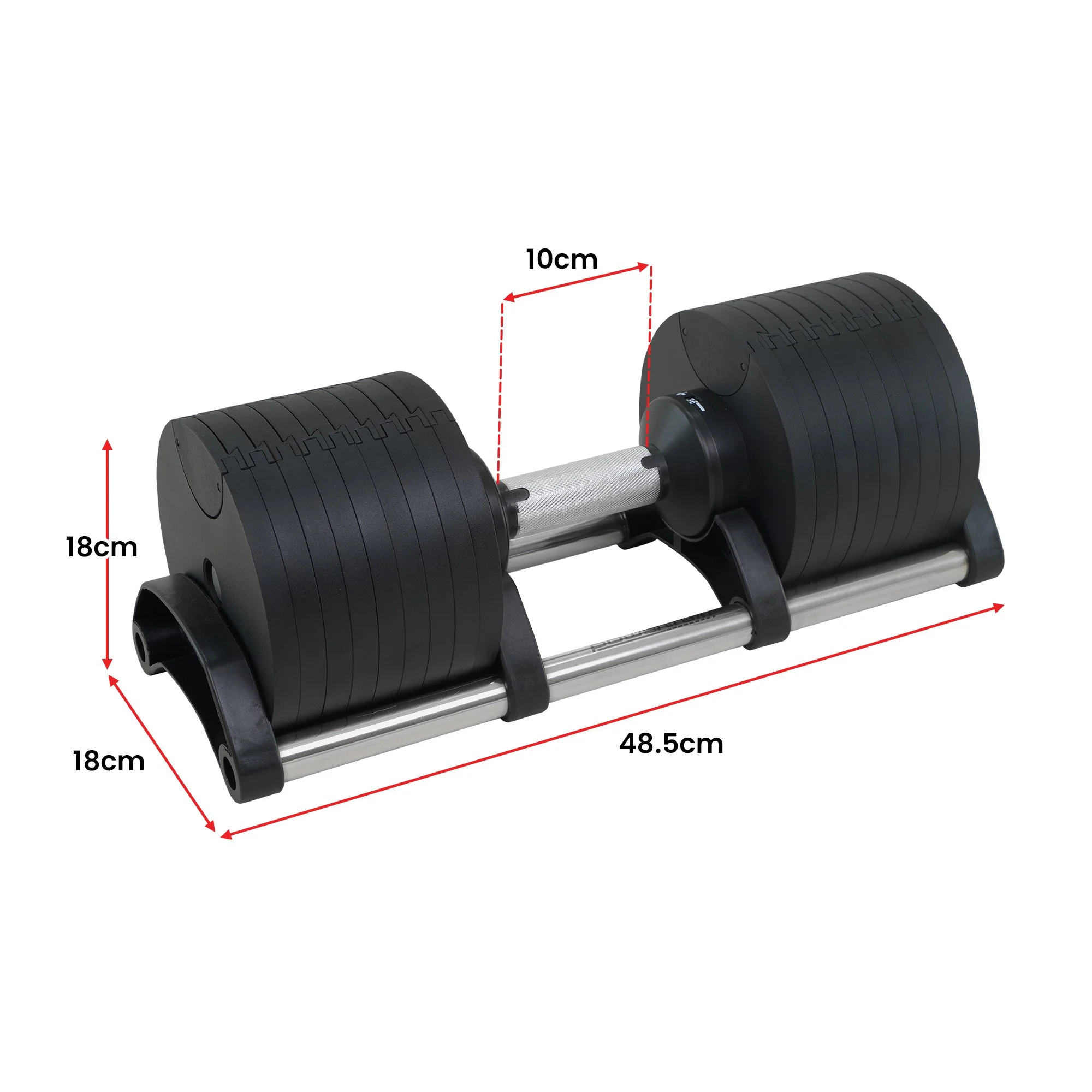 Powertrain 2 x 36kg Eon Dial-Up Adjustable Dumbbell - Image 3