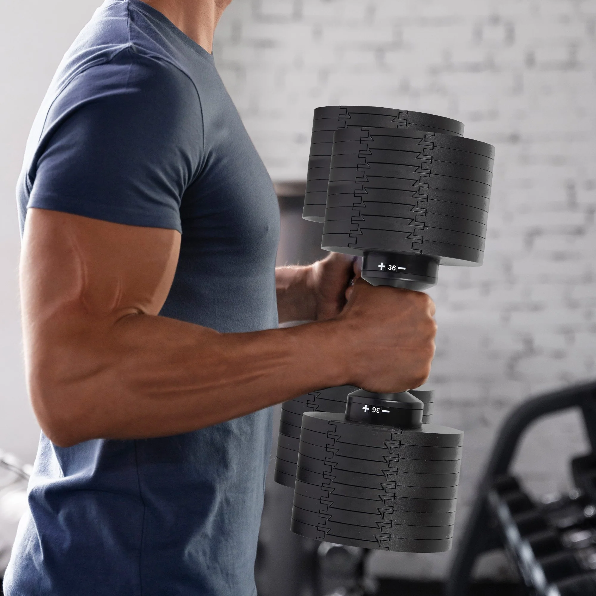 Powertrain 36kg Eon Dial-Up Adjustable Dumbbell - Image 10