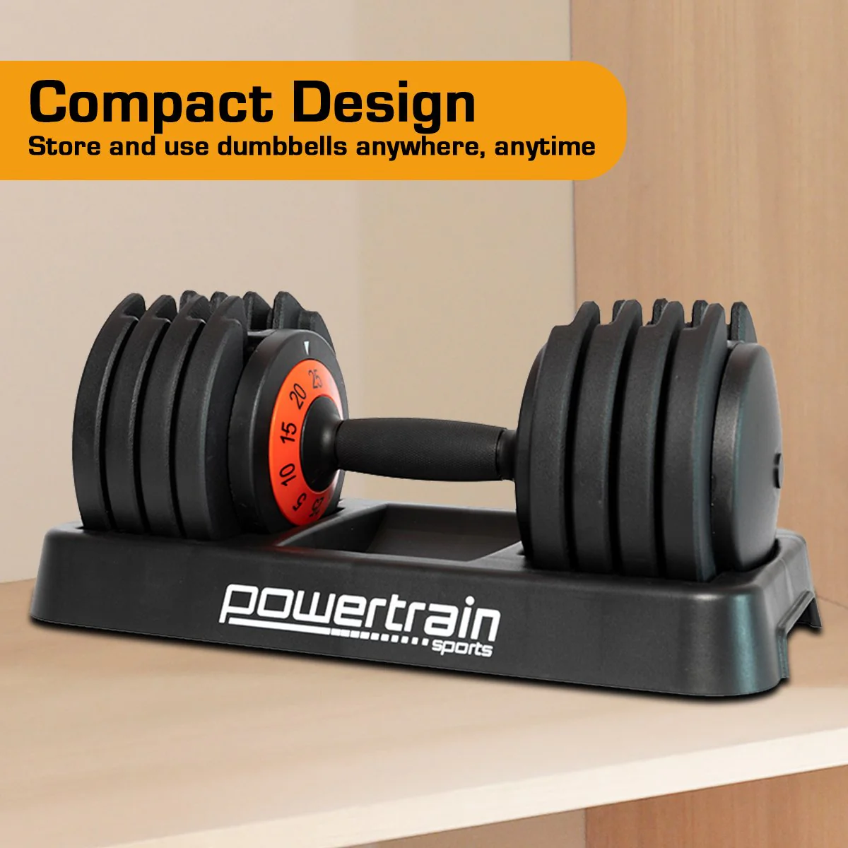 Powertrain 50kg GEN2 Pro Adjustable Dumbbell Set - Image 8