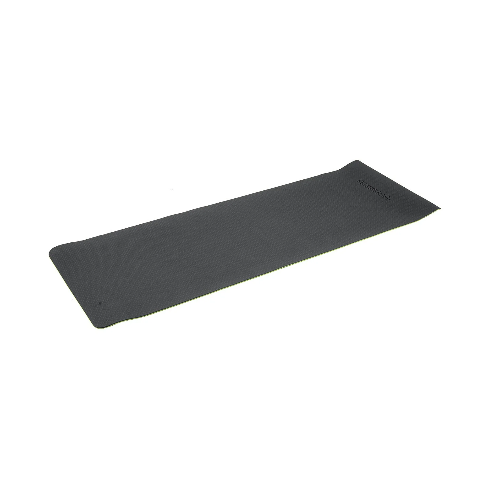 Powertrain 8mm Thick Yoga Exercise Mat Home Gym Pilates Fitness TPE - Black Green - Image 5