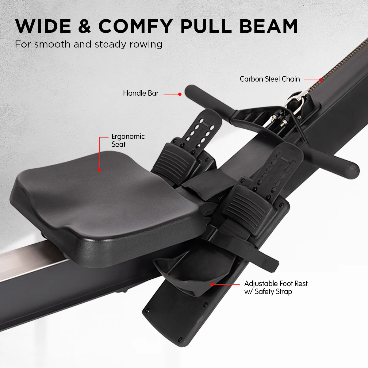 Powertrain Air Rowing Machine Resistance Rower for Home Gym Cardio - Image 7