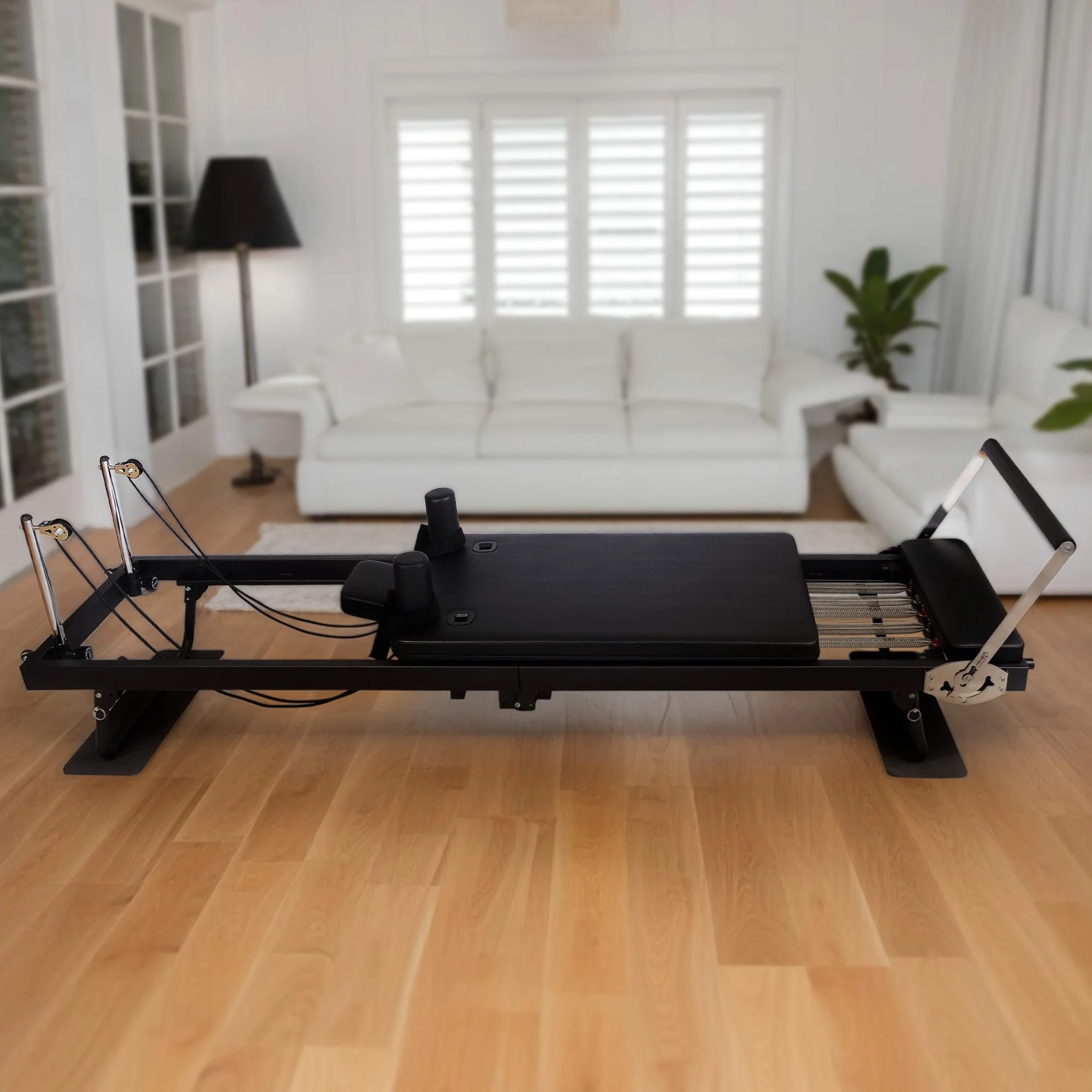 Powertrain Aria Pilates Reformer Machine Steel Foldable Multifunctional Home Gym Equipment (Black) - Image 6
