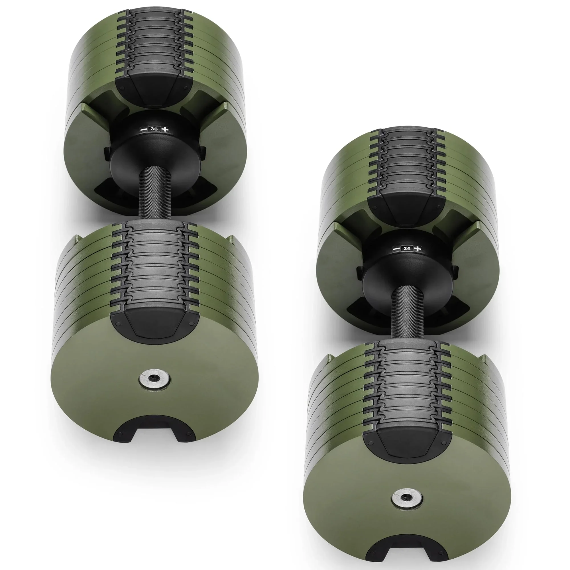 Powertrain Eon Dial Up 72KG Adjustable Dumbbells Pair - Green - Image 5