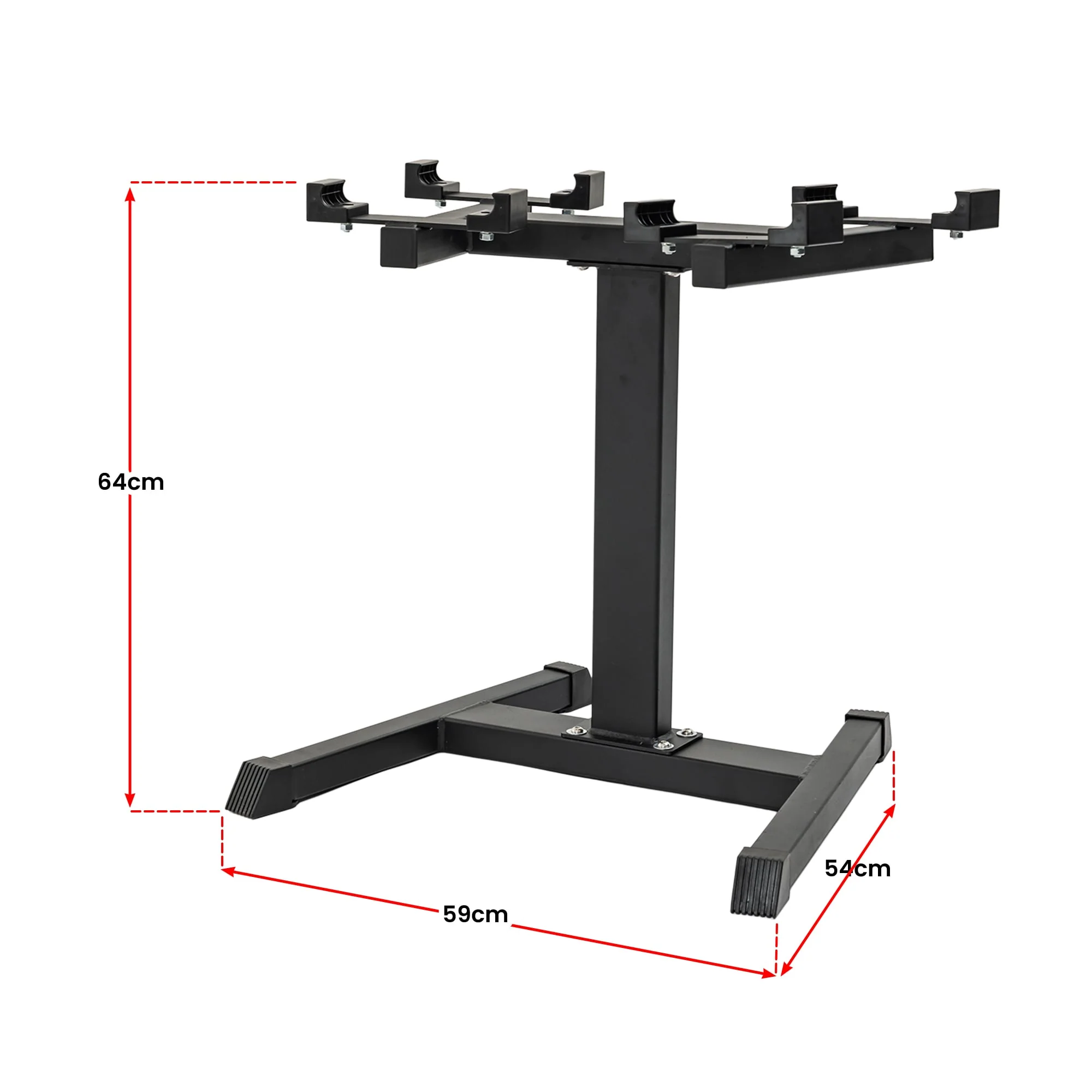 Powertrain Eon Dial Up 72KG Adjustable Dumbbells Pair with Stand - Green - Image 3