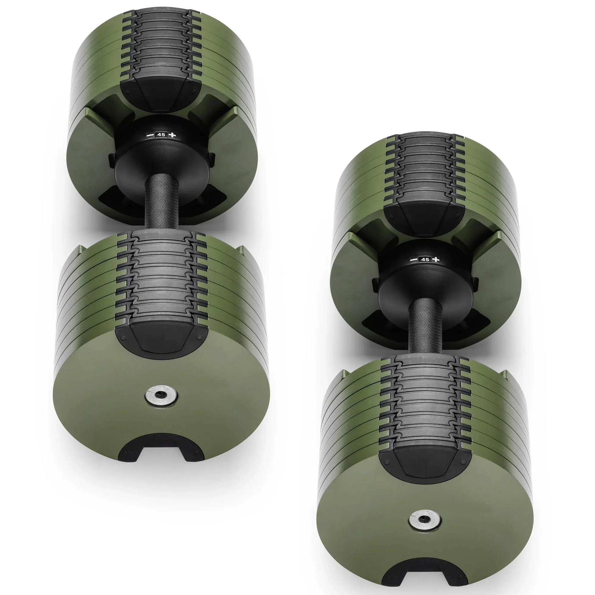 Powertrain Eon Dial Up 90KG Adjustable Dumbbells Pair - Green - Image 5