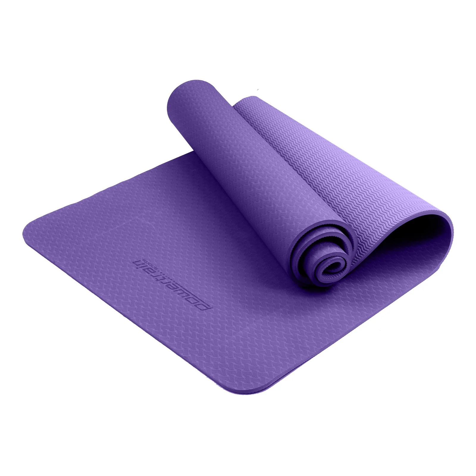 Powertrain TPE Yoga Pilates Exercise Mat 6mm - Lilac - Image 2