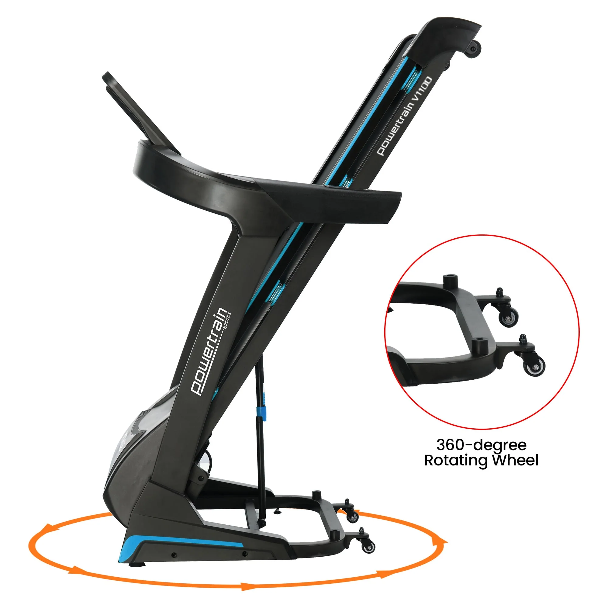 Powertrain V1100 Treadmill with Wifi Touch Screen and Incline - Image 5