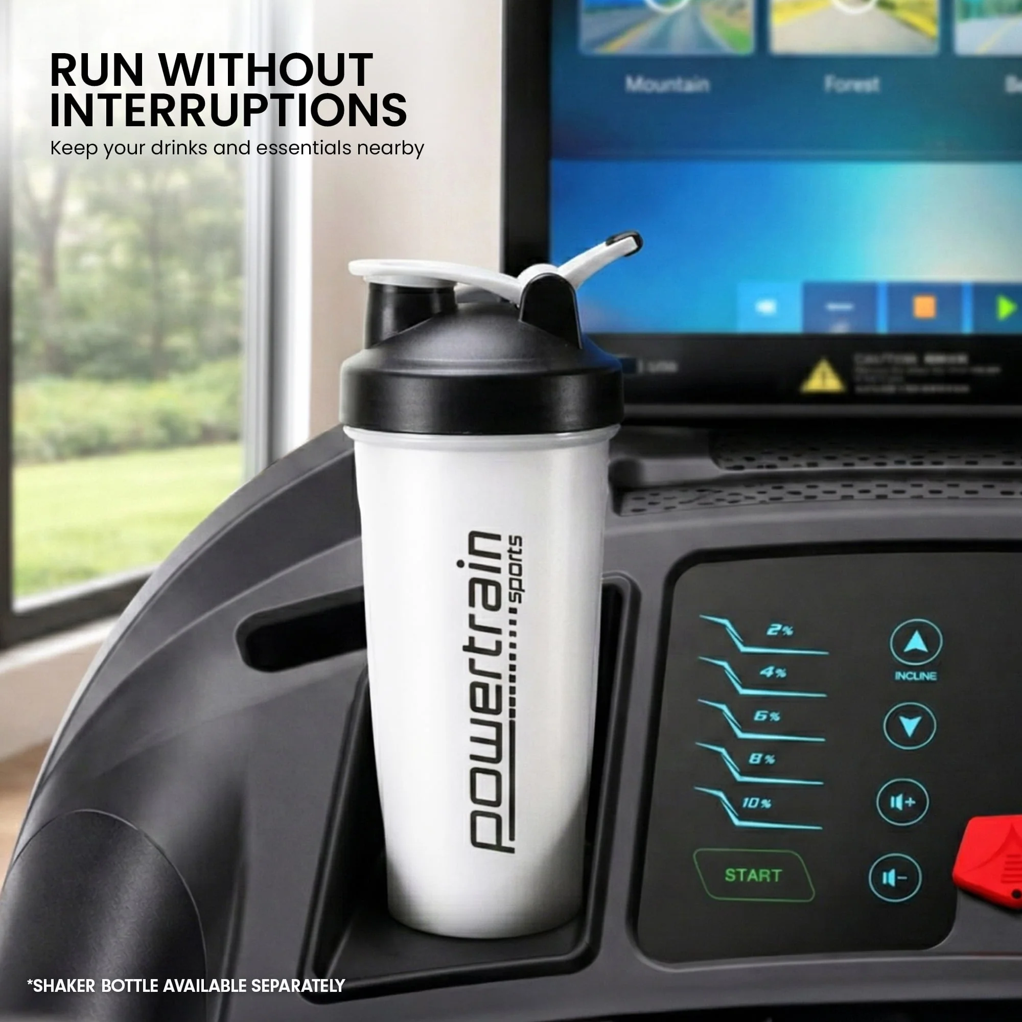 Powertrain V1100 Treadmill with Wifi Touch Screen and Incline - Image 9