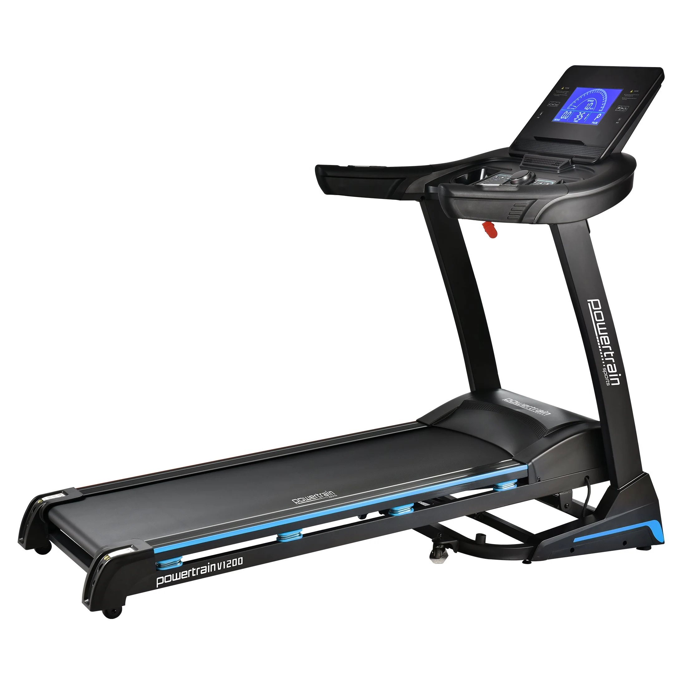 Powertrain V1200 Treadmill with Shock-Absorbing System Exercise Cardio Running Home Gym - Image 3