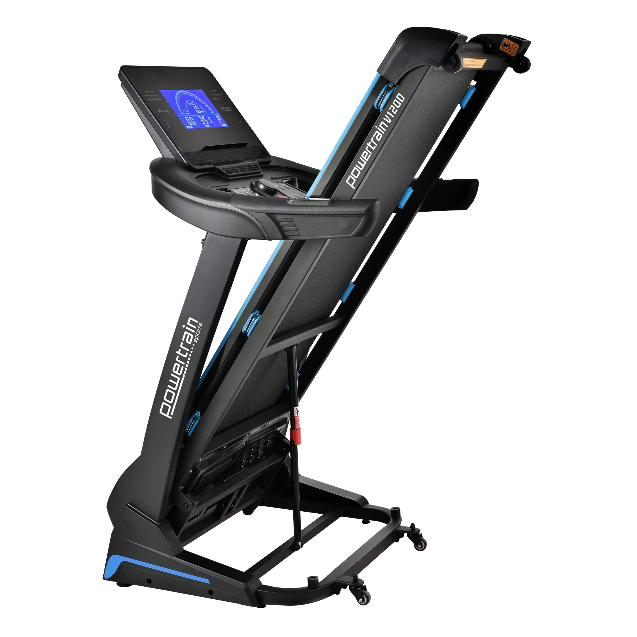 Powertrain V1200 Treadmill with Shock-Absorbing System Exercise Cardio Running Home Gym - Image 4