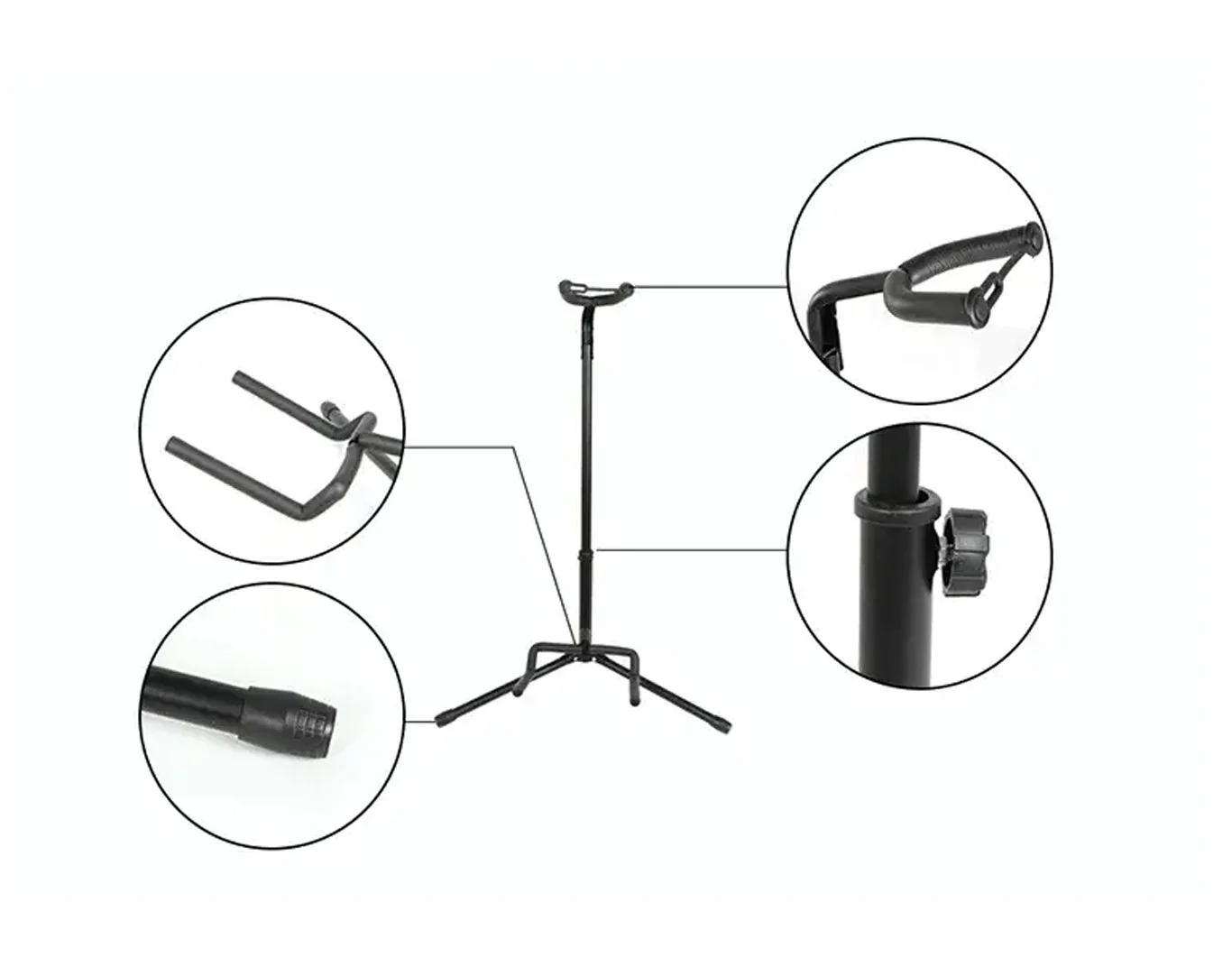 Precision Audio Guitar Stand Padded Legs Fold Up - Image 4