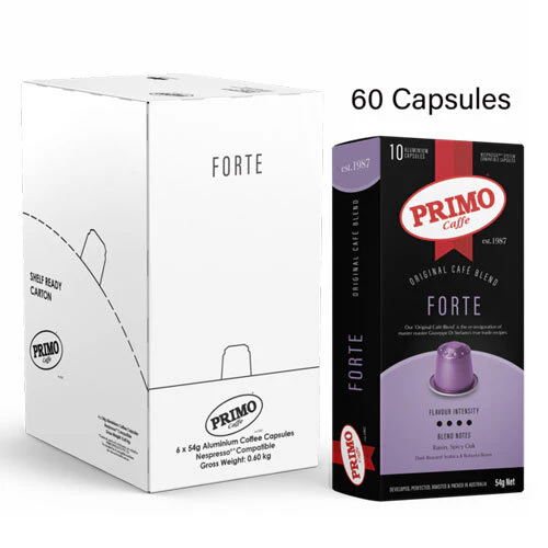 Primo Caffe Forte Coffee Capsules (6 x 10-Pack) for Nespresso - Image 4