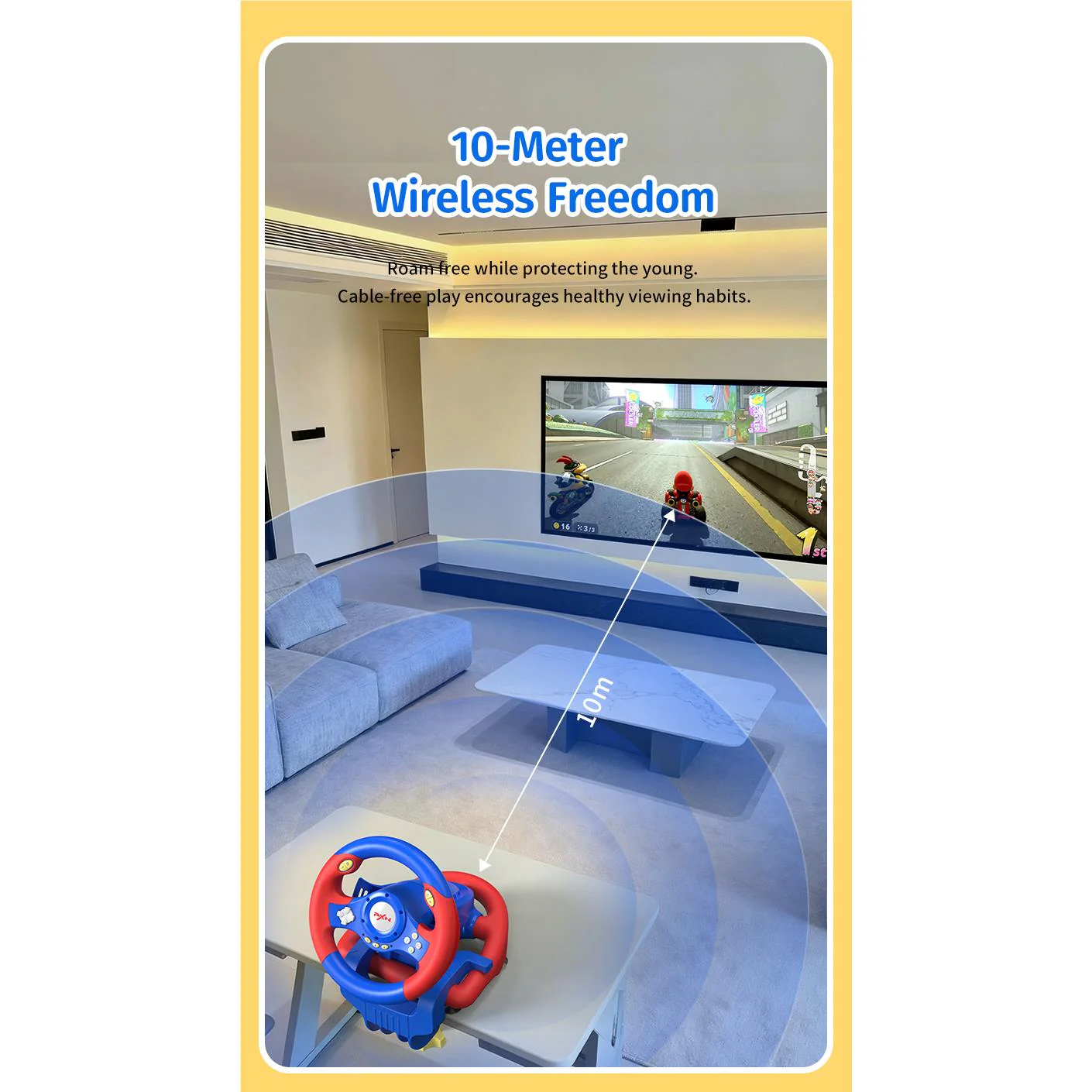 PXN V2 WL Wireless Steering Wheel for Nintendo Switch 2 - Image 8