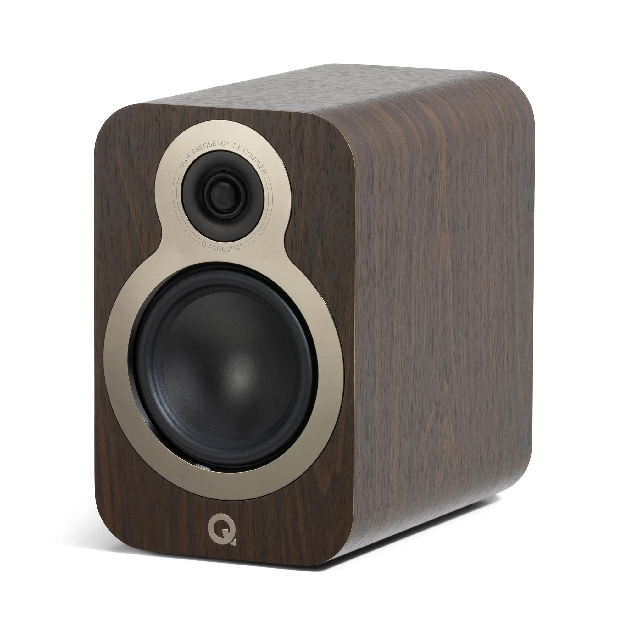 Q Acoustics 3030c Standmount Speakers Walnut Pair - Image 2