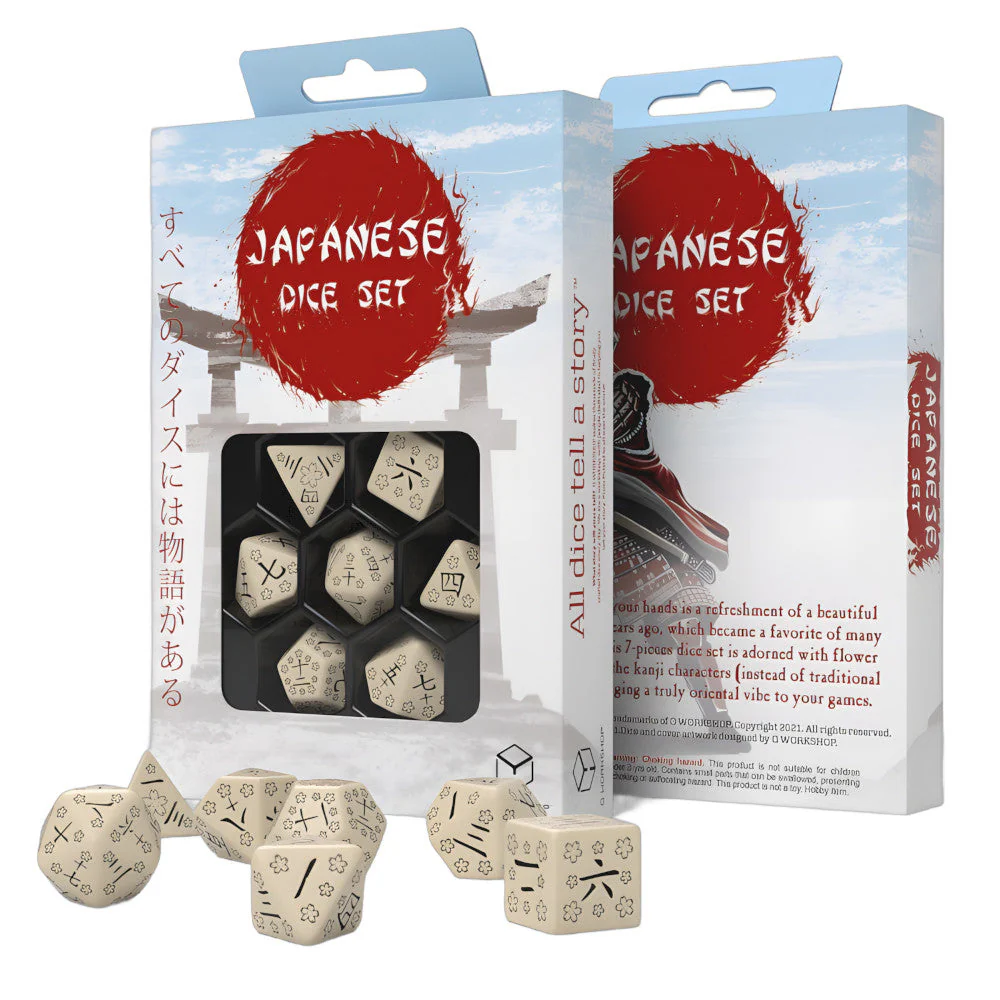 Q-Workshop Japanese Dice Set Last Words Stone