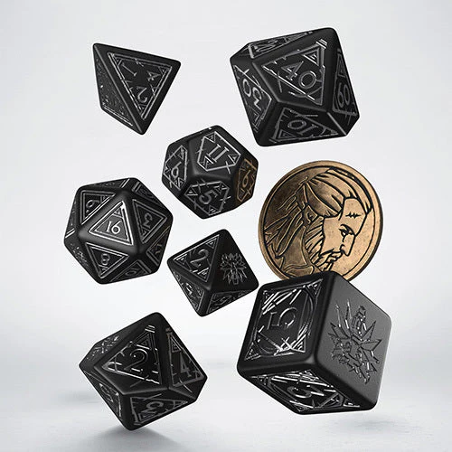 Q-Workshop The Witcher Dice Set Geralt Silver Sword - Image 3