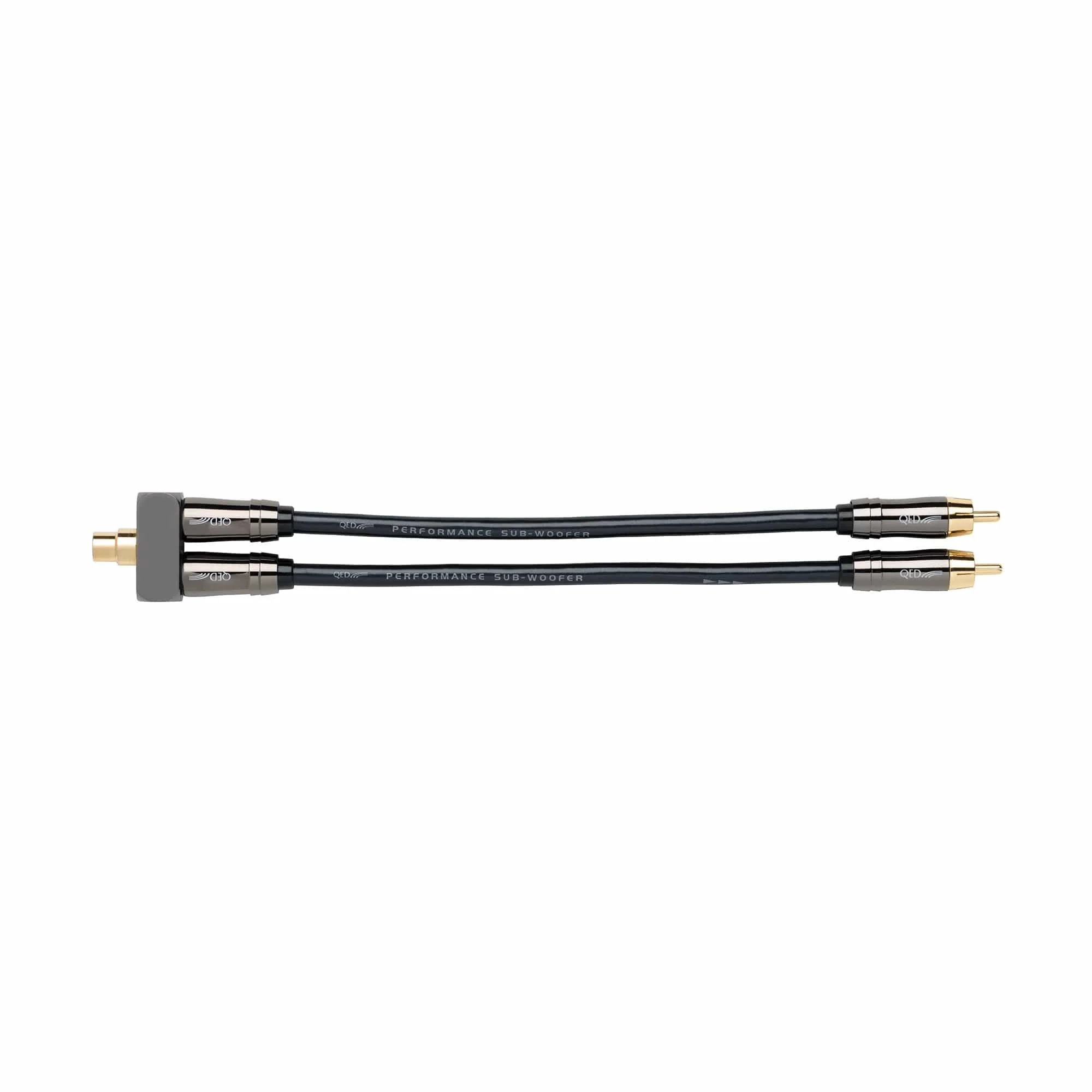 QED Performance Subwoofer Y Adapter F/RCA to Dual M/RCA - Image 3